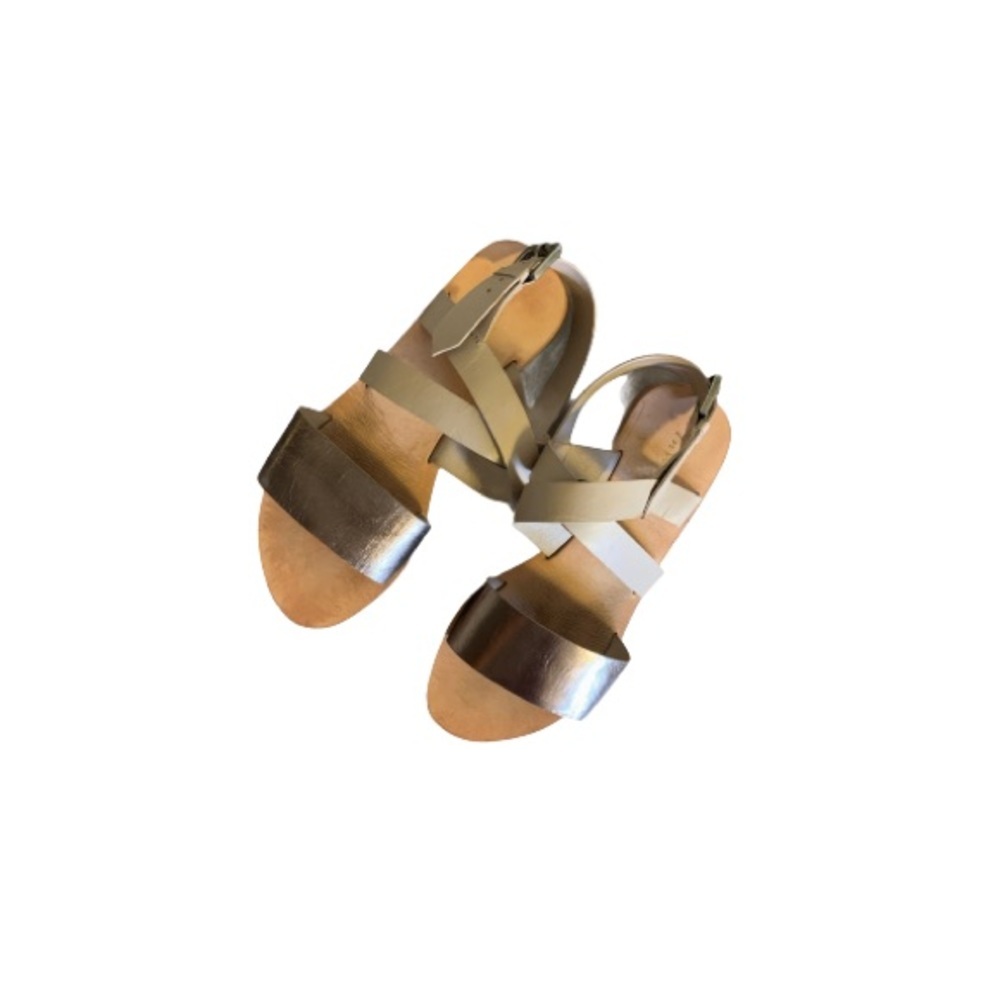 In Wear Metallic Leather Sandals - Women’s Size 37